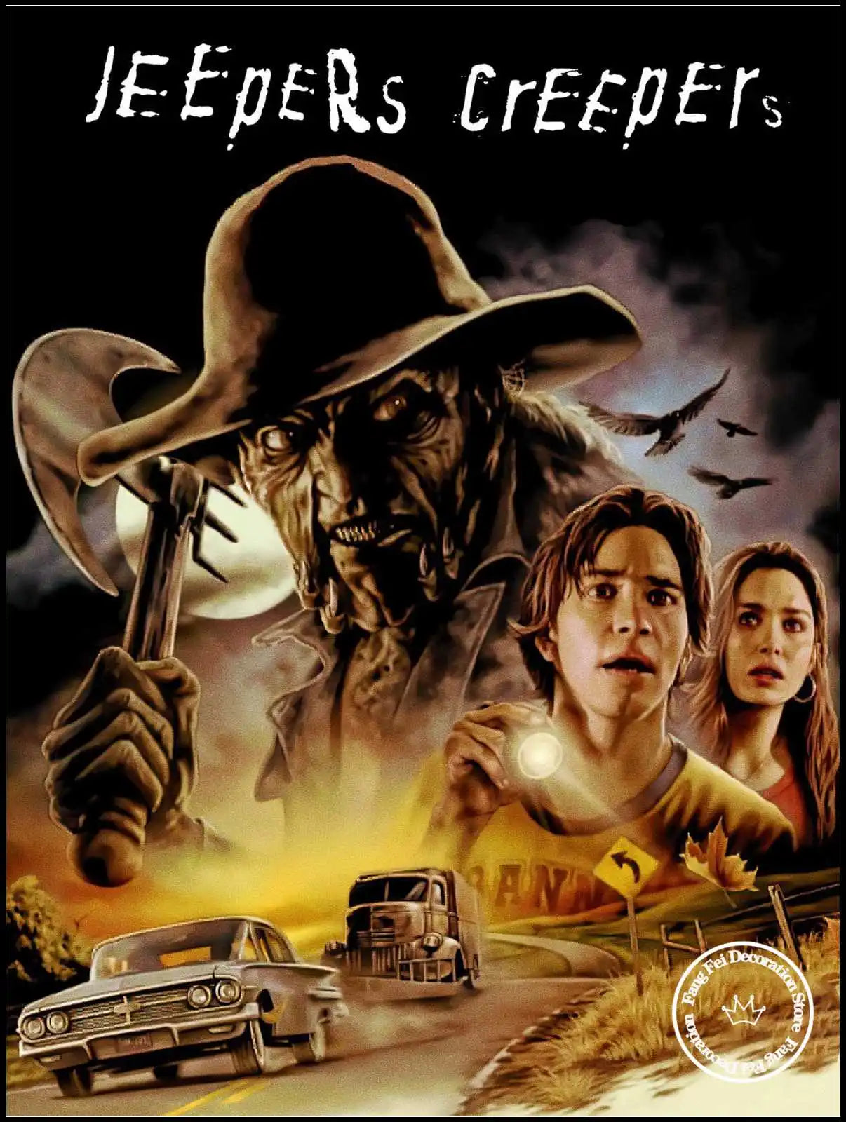 Full Drill Movie Jeepers Creepers Reborn Diamond Painting Horror Film Art Cross Stitch Kits Embroidery Picture Mosaic Home Decor