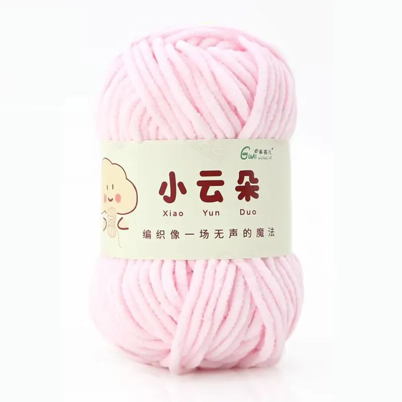50g/Roll Chenille Yarn for Crochet Solid Color Soft Warm Chenille Yarn for Amigurumi Craft Knitting Baby Blankets Plush Toys