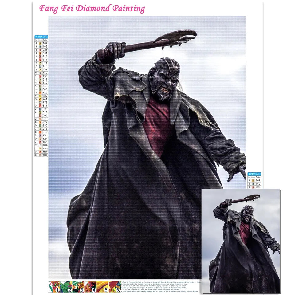 Full Drill Movie Jeepers Creepers Reborn Diamond Painting Horror Film Art Cross Stitch Kits Embroidery Picture Mosaic Home Decor