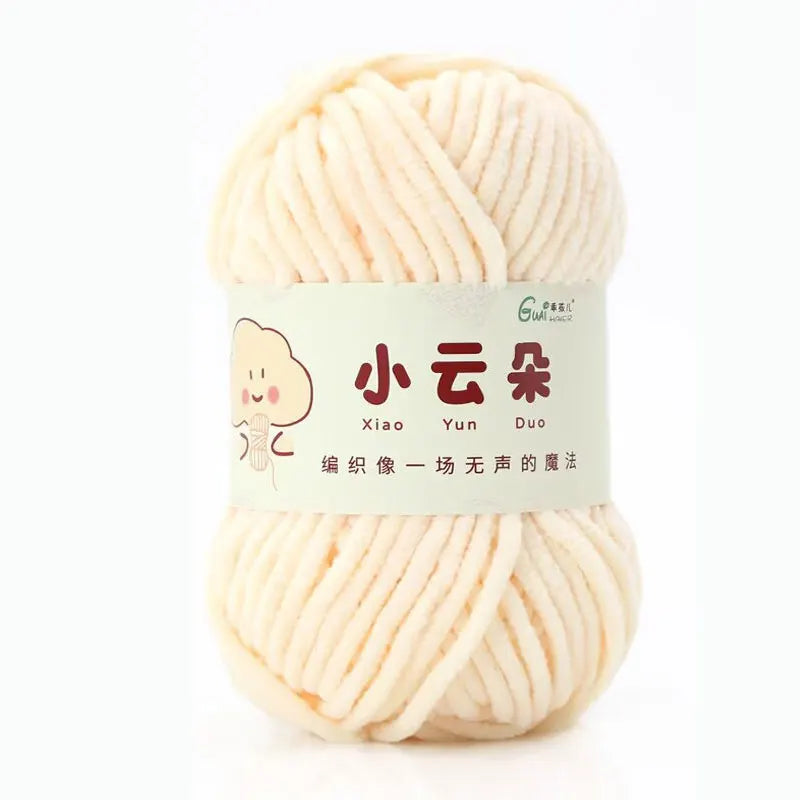 50g/Roll Chenille Yarn for Crochet Solid Color Soft Warm Chenille Yarn for Amigurumi Craft Knitting Baby Blankets Plush Toys