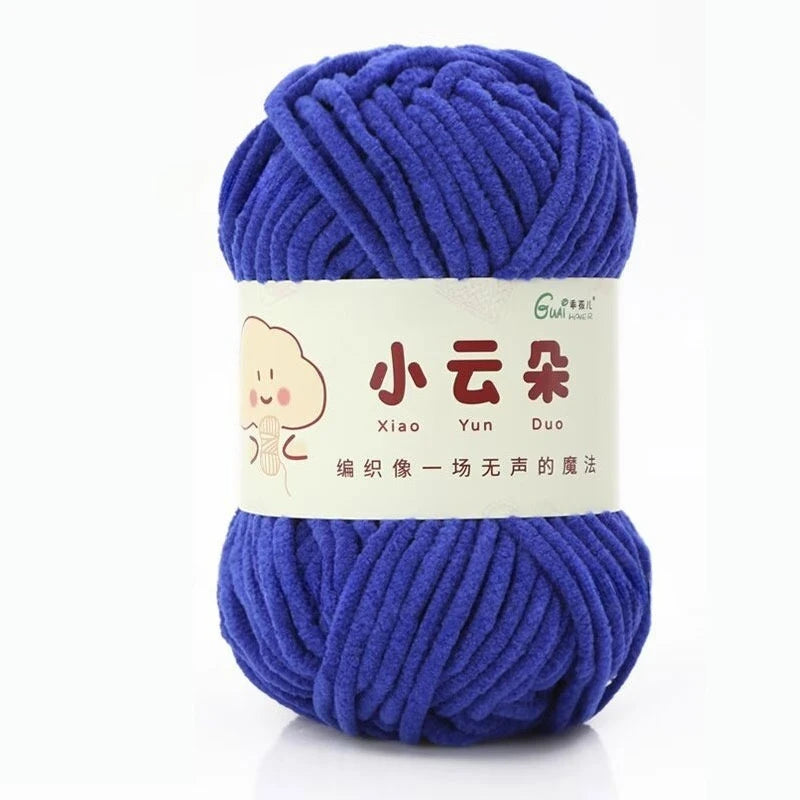 50g/Roll Chenille Yarn for Crochet Solid Color Soft Warm Chenille Yarn for Amigurumi Craft Knitting Baby Blankets Plush Toys