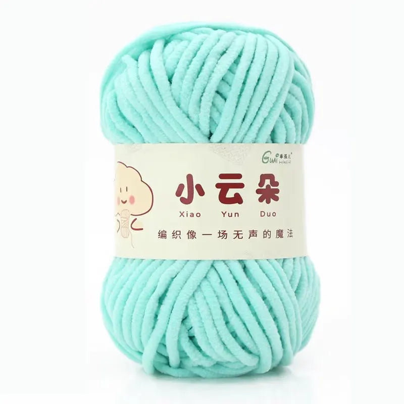 50g/Roll Chenille Yarn for Crochet Solid Color Soft Warm Chenille Yarn for Amigurumi Craft Knitting Baby Blankets Plush Toys