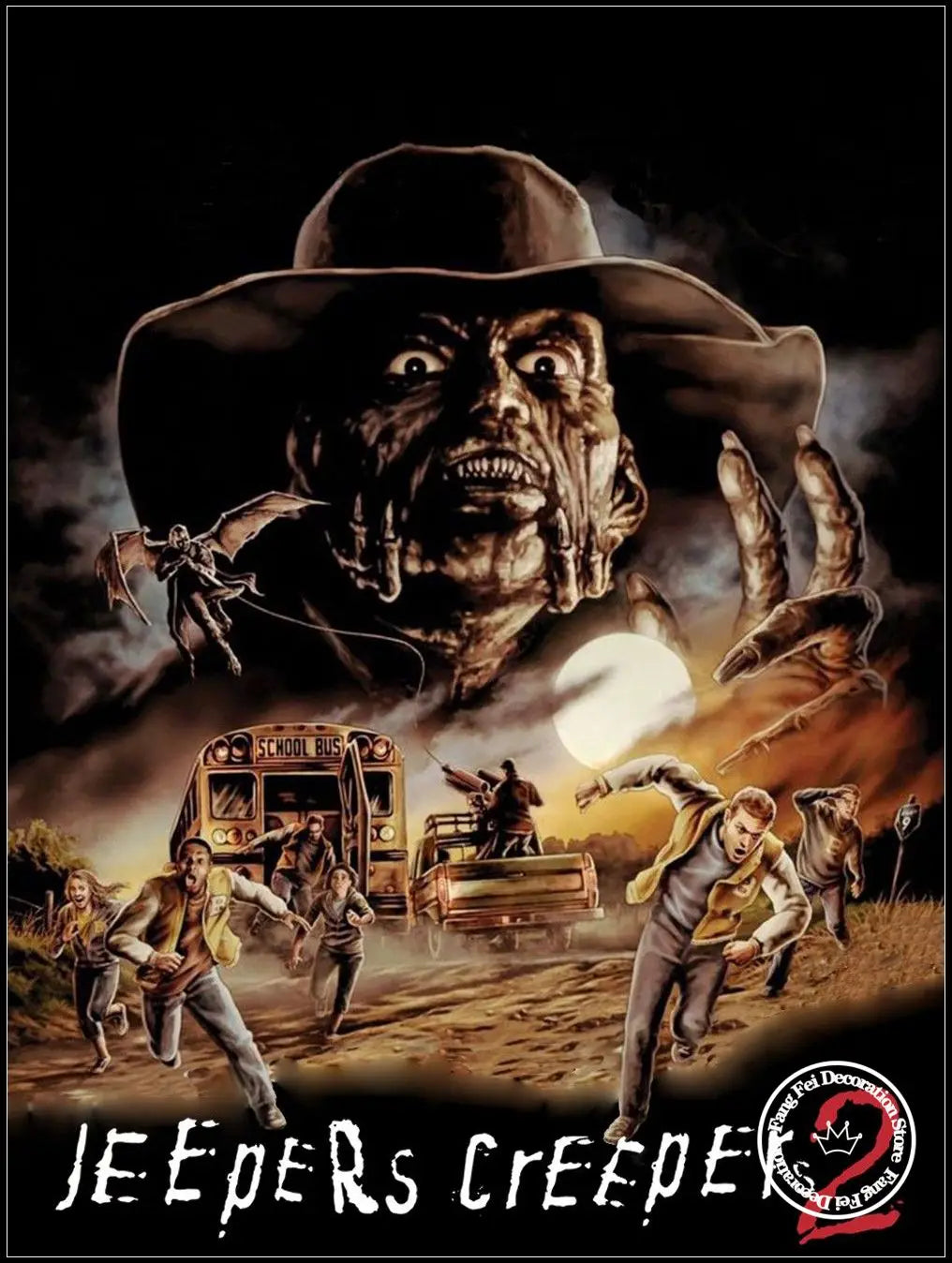 Full Drill Movie Jeepers Creepers Reborn Diamond Painting Horror Film Art Cross Stitch Kits Embroidery Picture Mosaic Home Decor