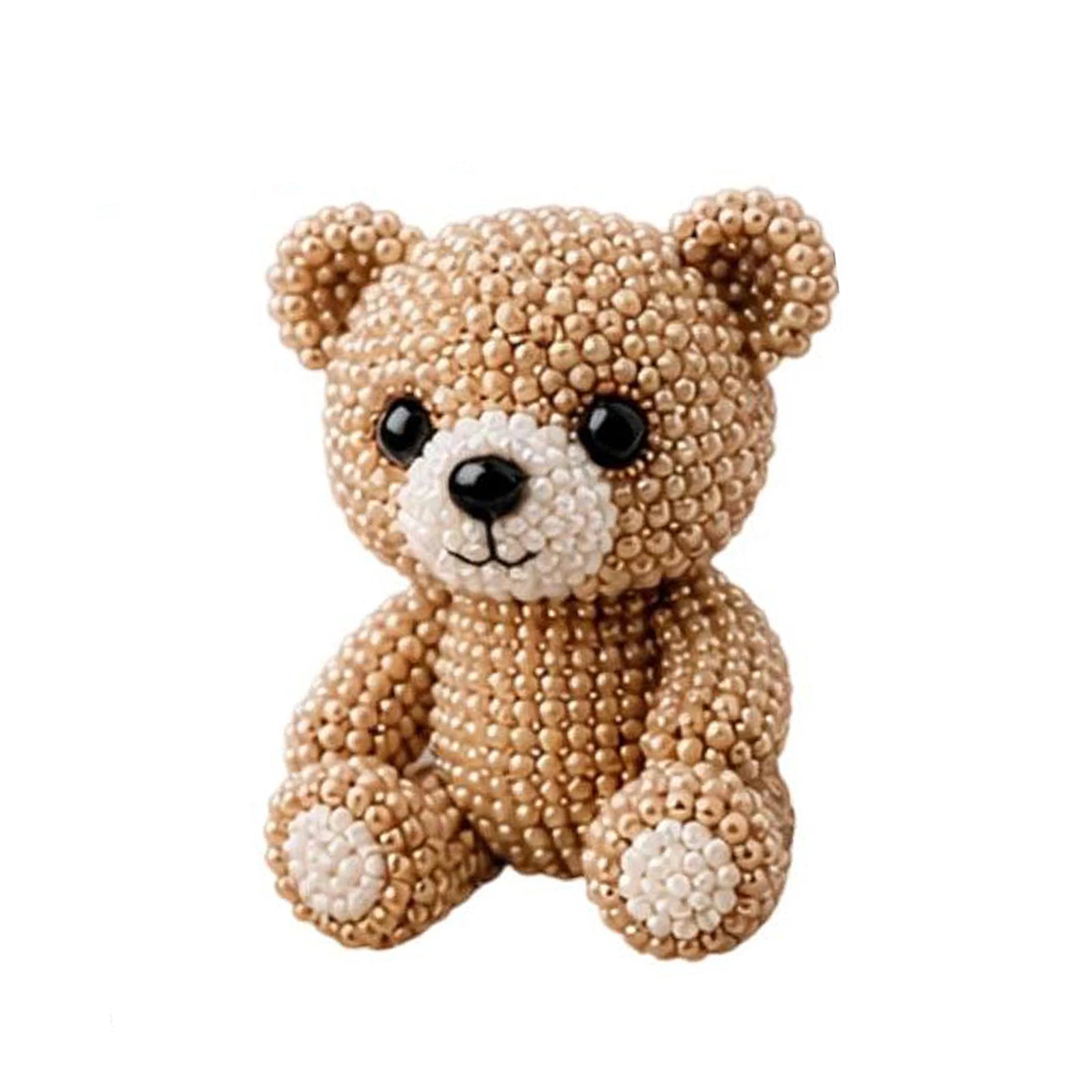 DIY 3D Animals Bead Craft Kit with Colorful Beads Bead Embroidery Set for Crafting Enthusiasts Girls Women Teens Adults
