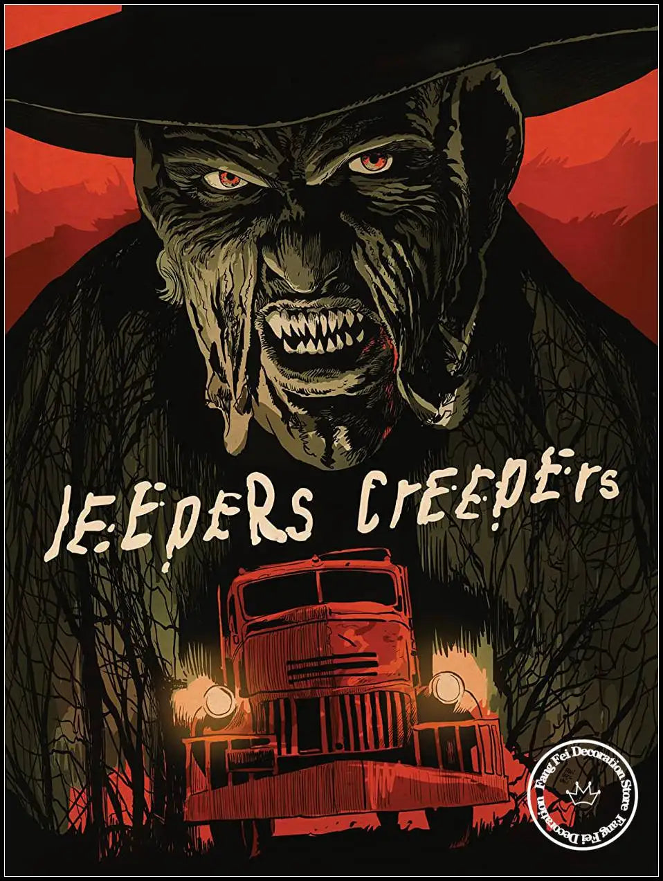 Full Drill Movie Jeepers Creepers Reborn Diamond Painting Horror Film Art Cross Stitch Kits Embroidery Picture Mosaic Home Decor