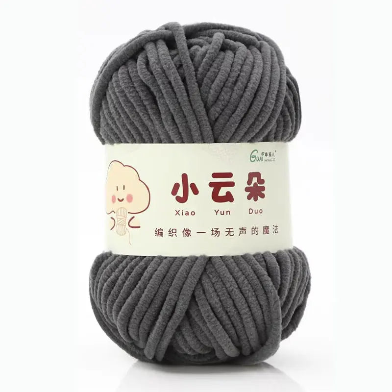 50g/Roll Chenille Yarn for Crochet Solid Color Soft Warm Chenille Yarn for Amigurumi Craft Knitting Baby Blankets Plush Toys