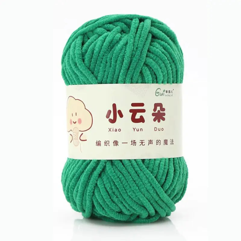 50g/Roll Chenille Yarn for Crochet Solid Color Soft Warm Chenille Yarn for Amigurumi Craft Knitting Baby Blankets Plush Toys
