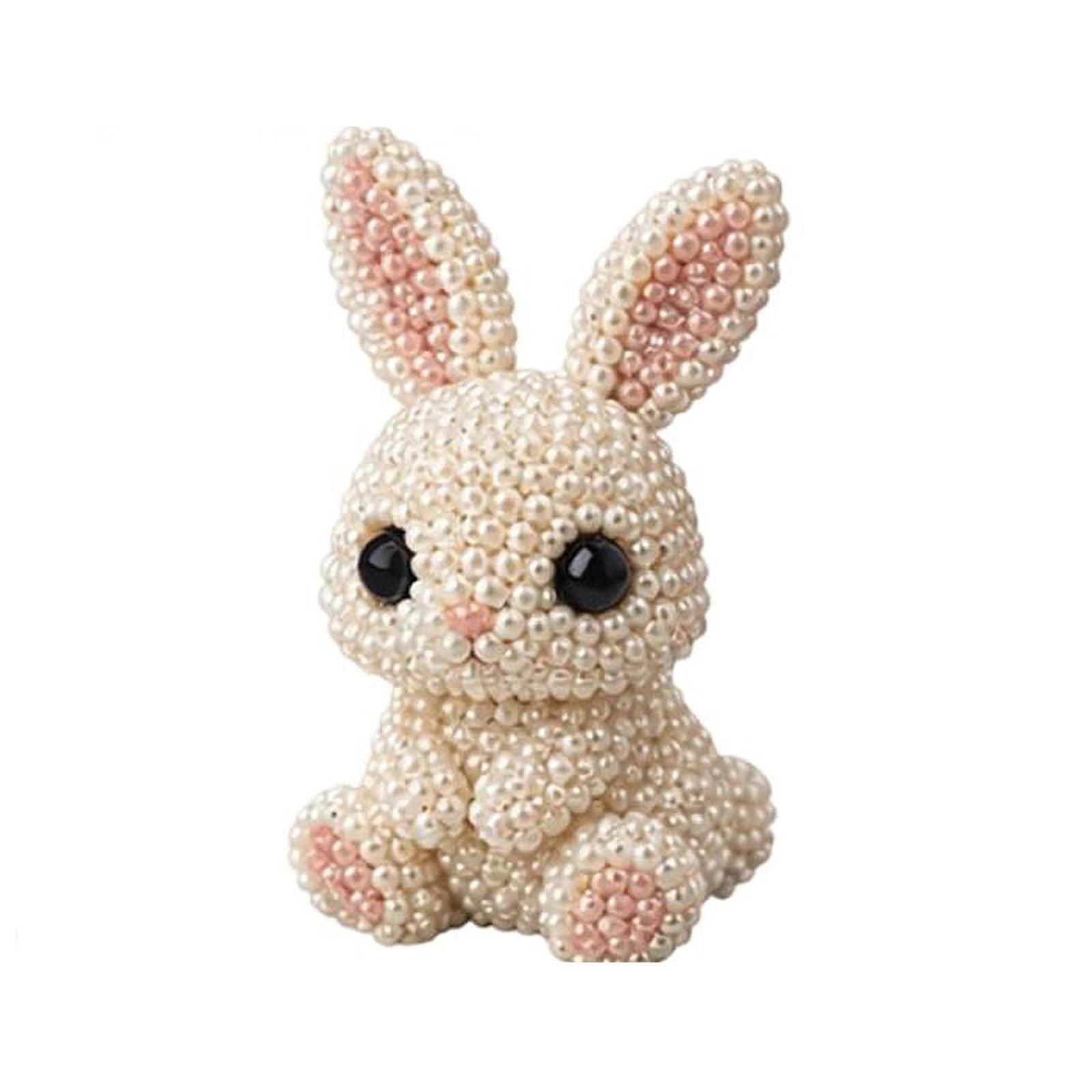 DIY 3D Animals Bead Craft Kit with Colorful Beads Bead Embroidery Set for Crafting Enthusiasts Girls Women Teens Adults