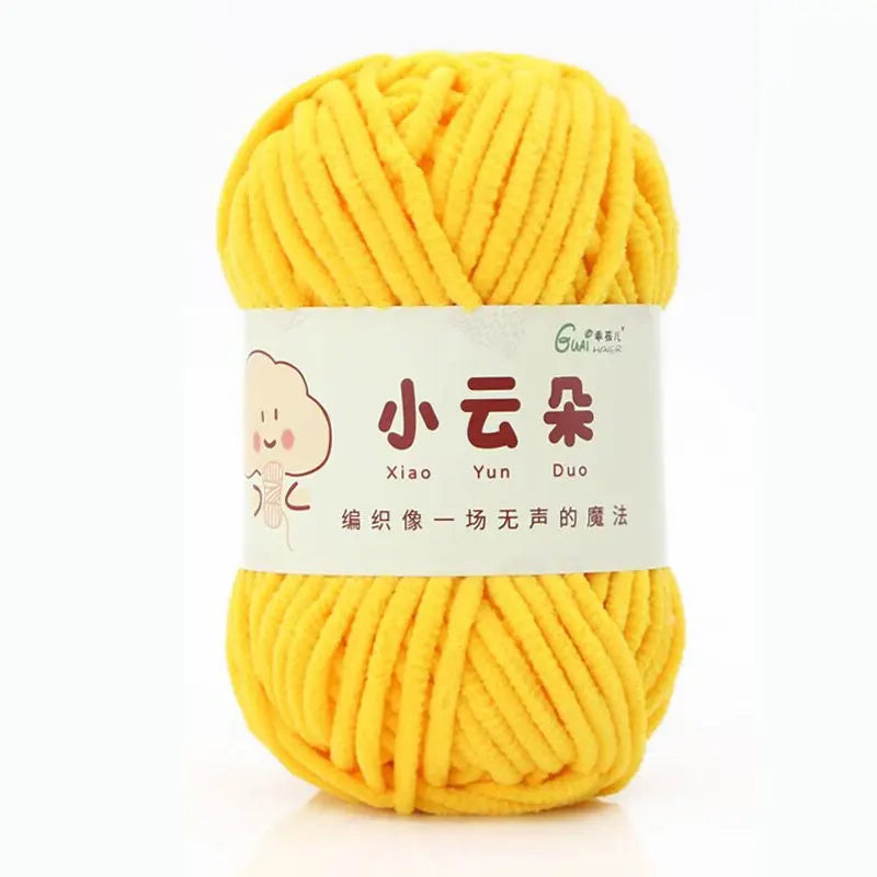 50g/Roll Chenille Yarn for Crochet Solid Color Soft Warm Chenille Yarn for Amigurumi Craft Knitting Baby Blankets Plush Toys