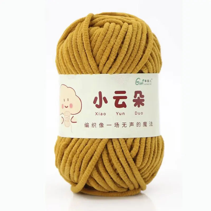 50g/Roll Chenille Yarn for Crochet Solid Color Soft Warm Chenille Yarn for Amigurumi Craft Knitting Baby Blankets Plush Toys