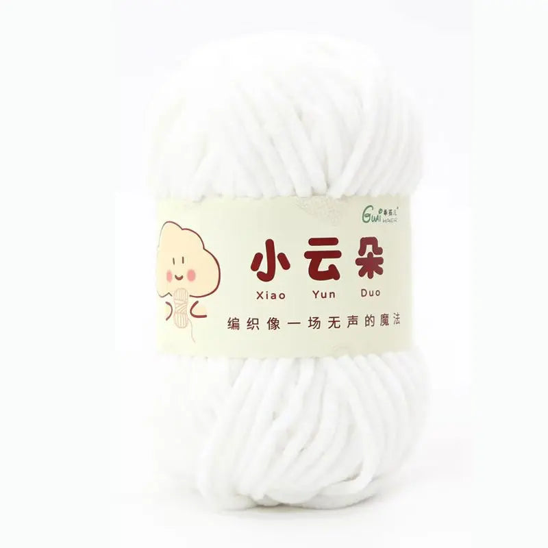 50g/Roll Chenille Yarn for Crochet Solid Color Soft Warm Chenille Yarn for Amigurumi Craft Knitting Baby Blankets Plush Toys