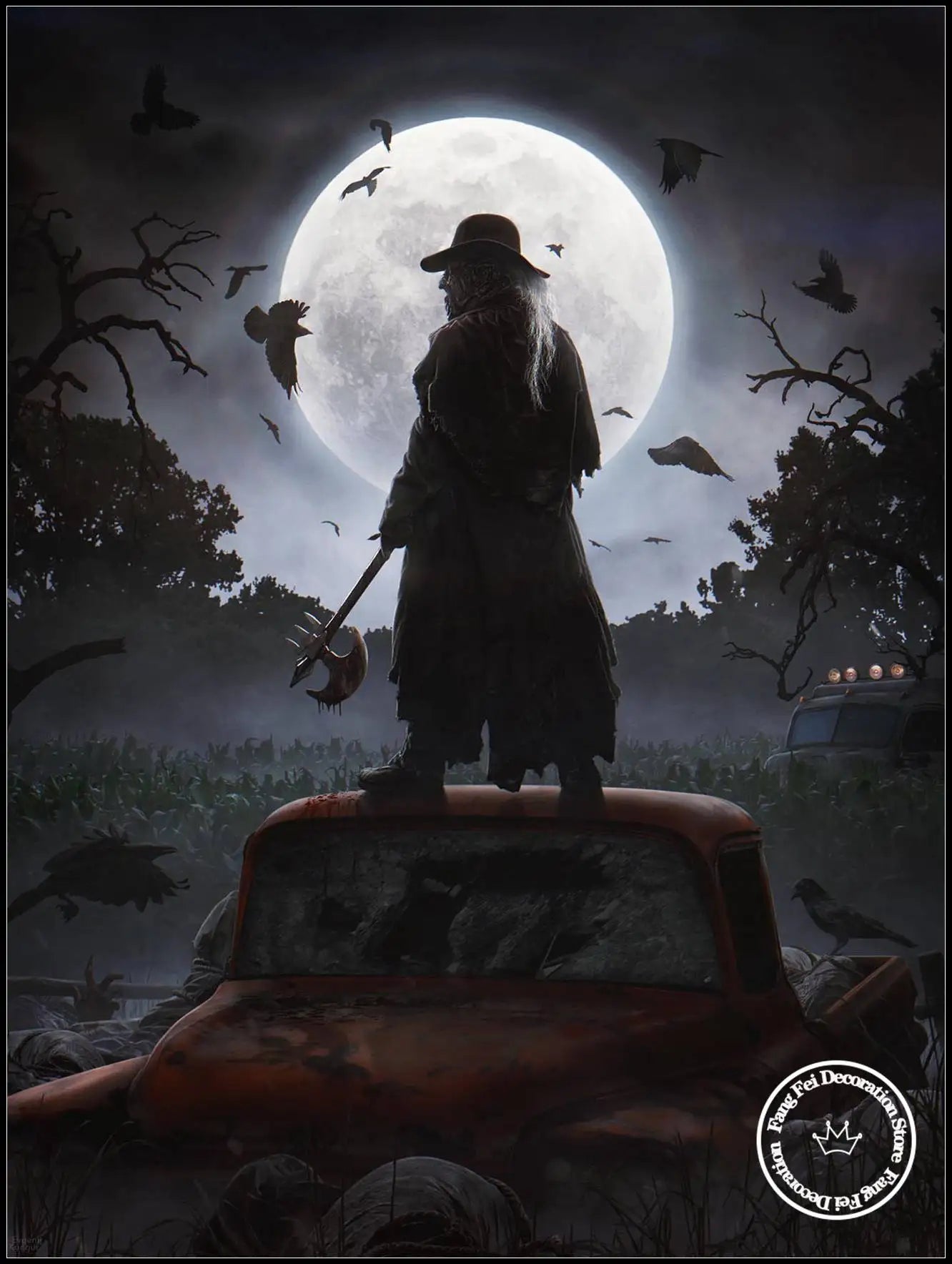Full Drill Movie Jeepers Creepers Reborn Diamond Painting Horror Film Art Cross Stitch Kits Embroidery Picture Mosaic Home Decor