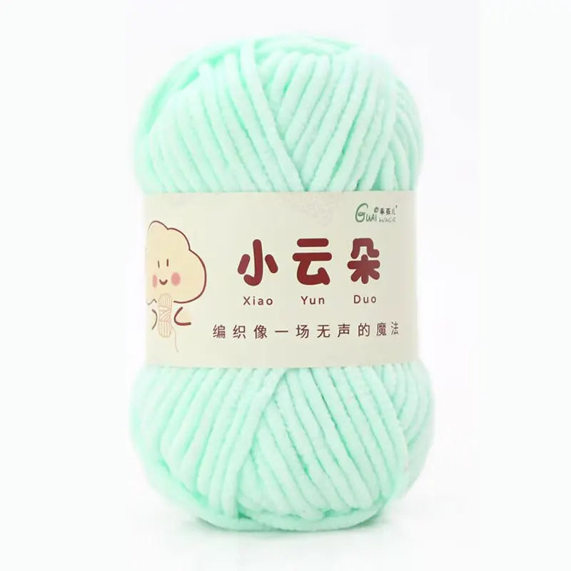 50g/Roll Chenille Yarn for Crochet Solid Color Soft Warm Chenille Yarn for Amigurumi Craft Knitting Baby Blankets Plush Toys