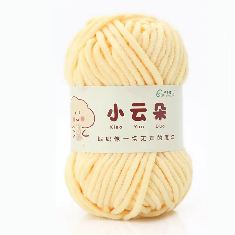 50g/Roll Chenille Yarn for Crochet Solid Color Soft Warm Chenille Yarn for Amigurumi Craft Knitting Baby Blankets Plush Toys