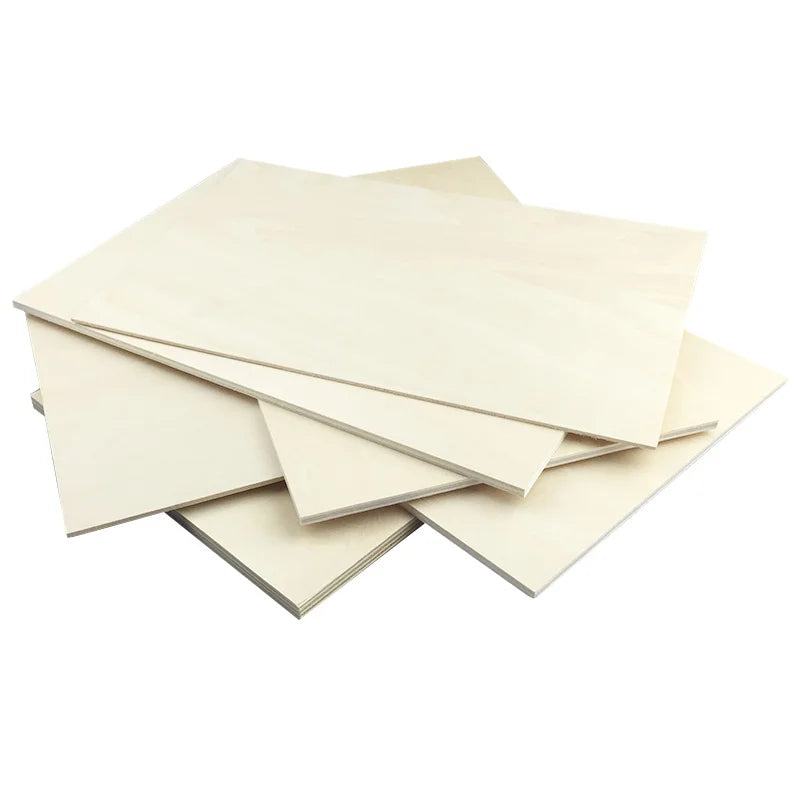1-5Pcs Thick 1.5/2/3/4/5/6/8/10mm Handmade Basswood Plywood For DIY Craft Sand Table/Pyrography/Carving/Building Model Materials