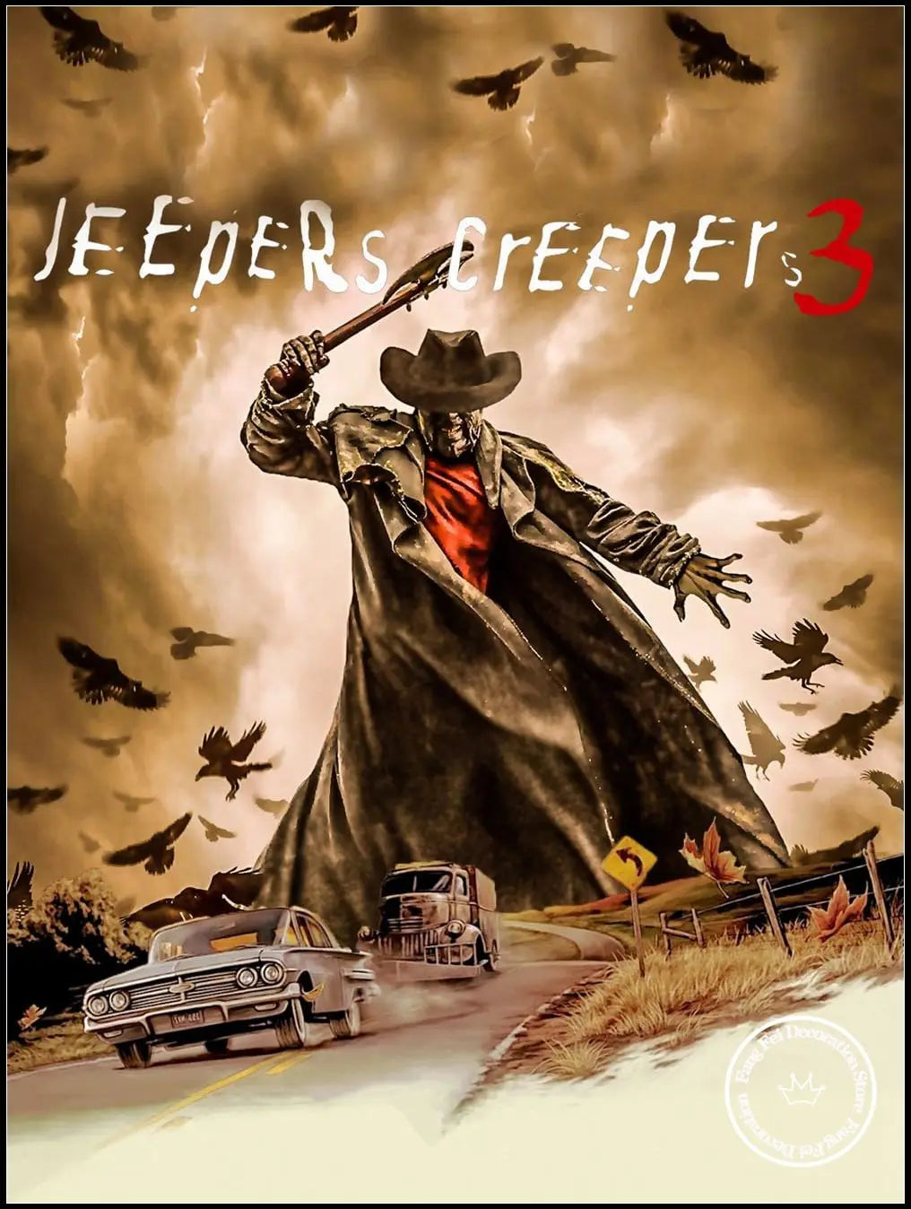 Full Drill Movie Jeepers Creepers Reborn Diamond Painting Horror Film Art Cross Stitch Kits Embroidery Picture Mosaic Home Decor