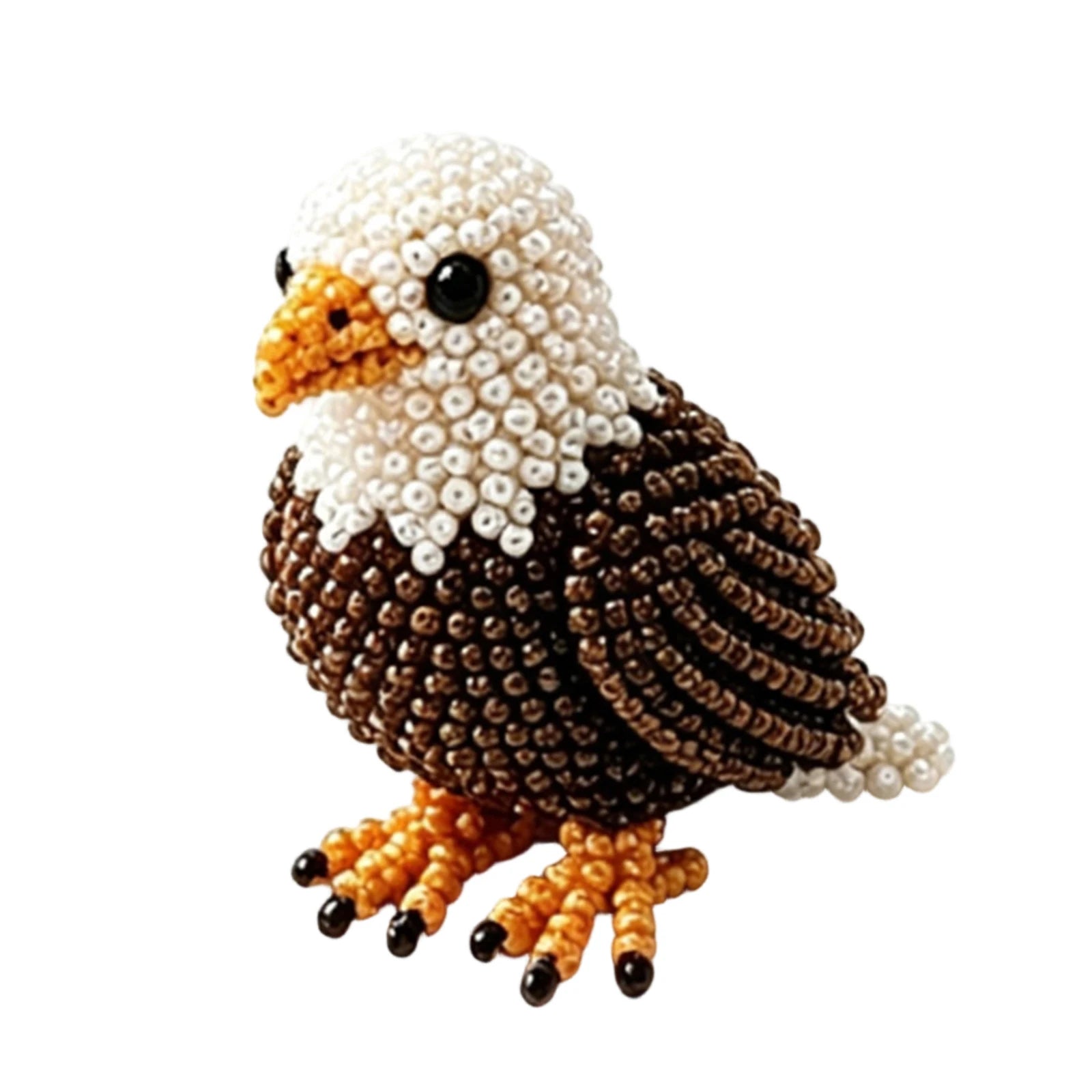 DIY 3D Animals Bead Craft Kit with Colorful Beads Bead Embroidery Set for Crafting Enthusiasts Girls Women Teens Adults