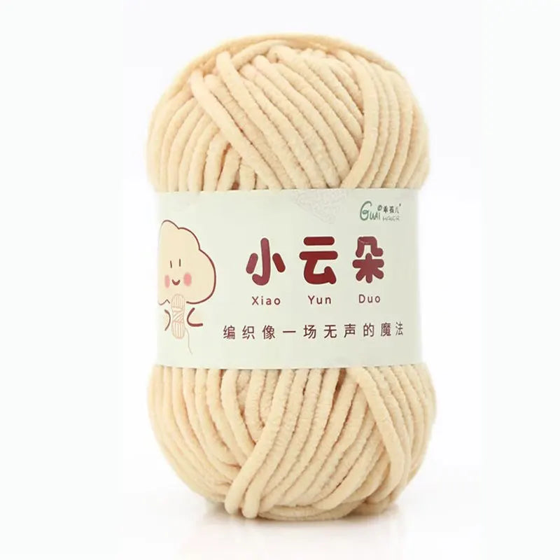 50g/Roll Chenille Yarn for Crochet Solid Color Soft Warm Chenille Yarn for Amigurumi Craft Knitting Baby Blankets Plush Toys