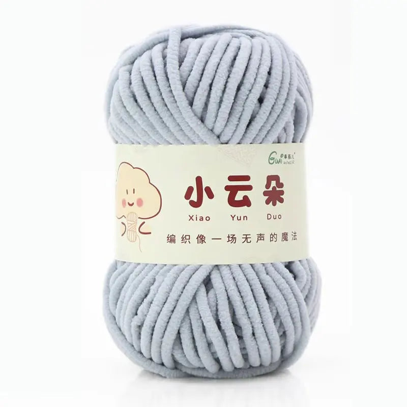 50g/Roll Chenille Yarn for Crochet Solid Color Soft Warm Chenille Yarn for Amigurumi Craft Knitting Baby Blankets Plush Toys