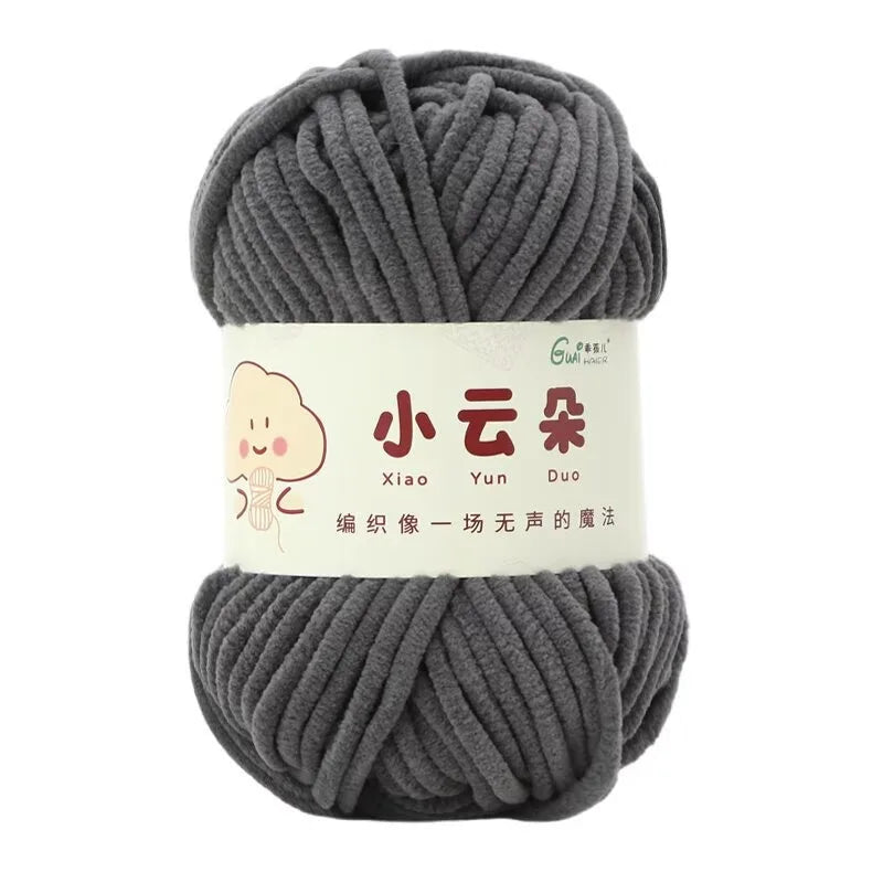 50g/Roll Chenille Yarn for Crochet Solid Color Soft Warm Chenille Yarn for Amigurumi Craft Knitting Baby Blankets Plush Toys